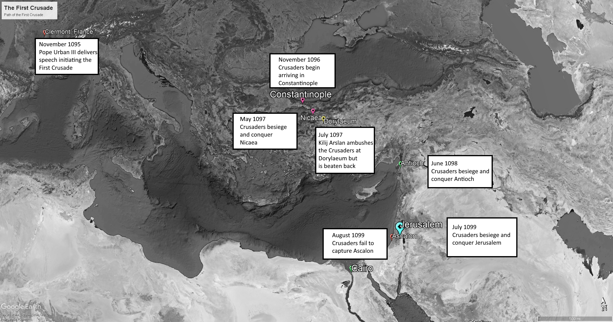 The First Crusade Map